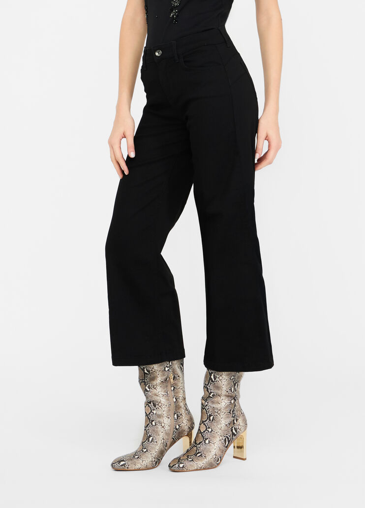 Liu Jo Better cropped flared jeans black denim Liu Jo - large image number 3 Liu Jo Better cropped flared jeans black denim Liu Jo - large image number 3