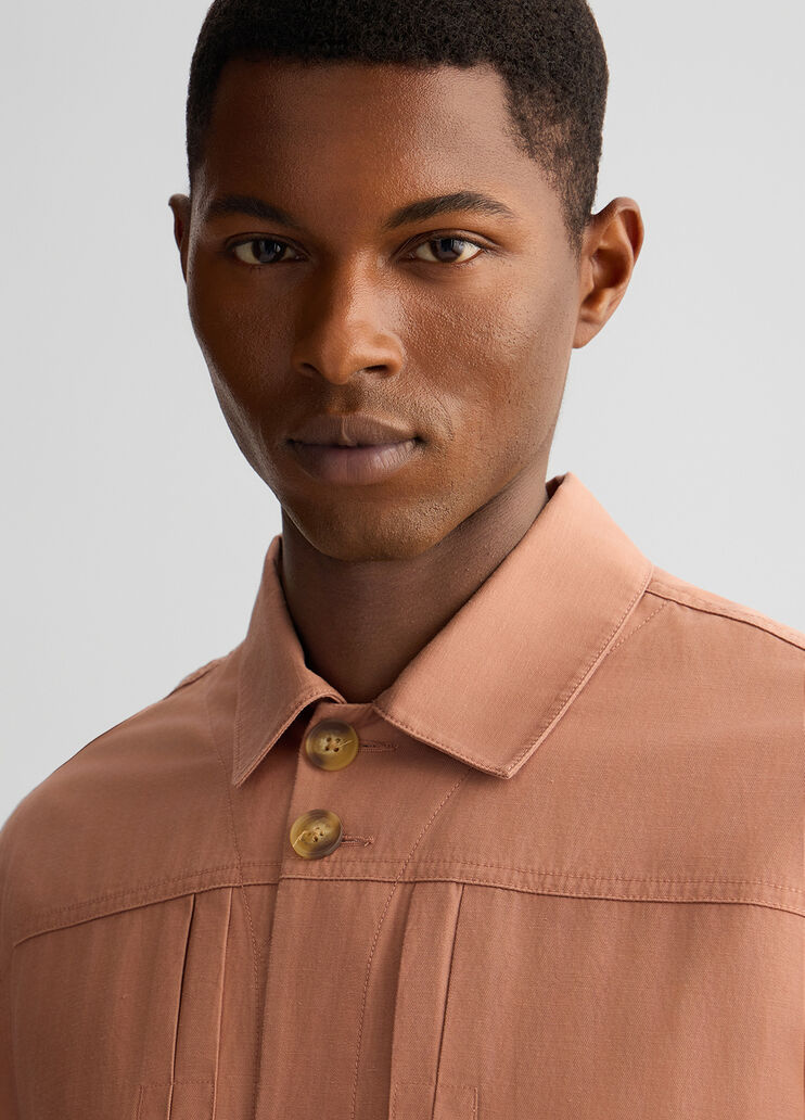 Linen and cotton jacket peach Liu Jo - large image number 2 Linen and cotton jacket peach Liu Jo - large image number 2