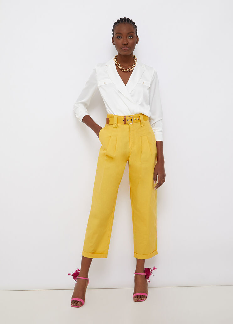 Satin body shirt white Liu Jo - large image number 3 Satin body shirt white Liu Jo - large image number 3