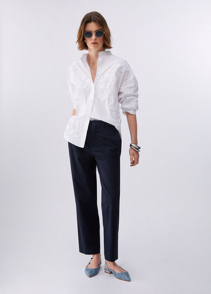 Shirt with embroidery white Liu Jo - medium