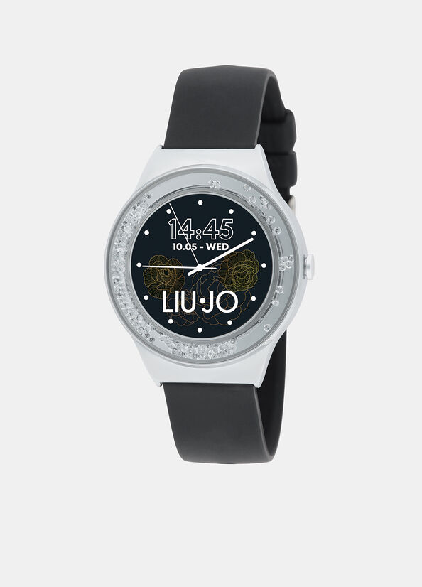 Smartwatch with diamantés black Liu Jo - large image number 1