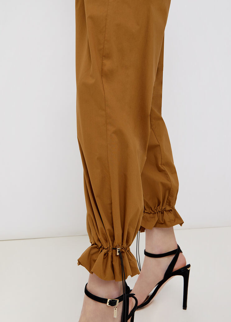 Wide trousers with belt bronze Liu Jo - large image number 2 Wide trousers with belt bronze Liu Jo - large image number 2