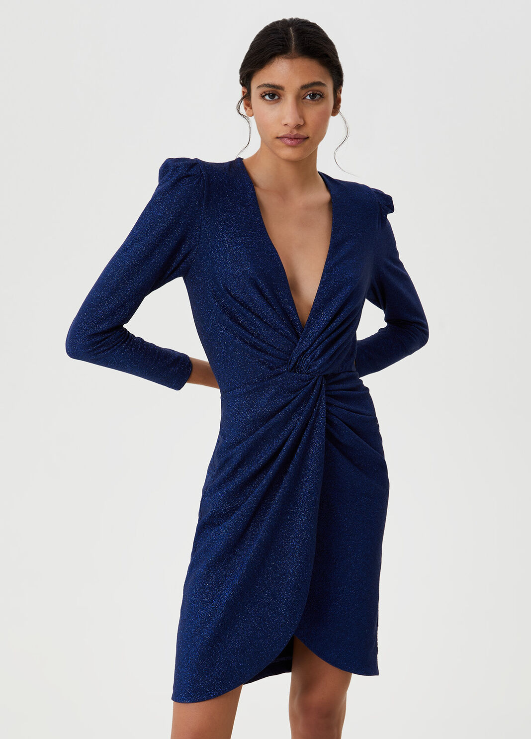 Short lurex dress&reg; Blue Liu Jo - large image number 0