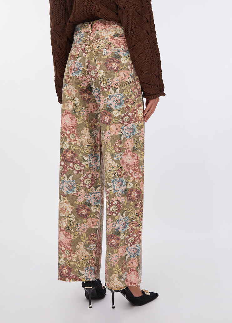 Flare-Hose mit Print Sanderson-Print Liu Jo - large image number 1