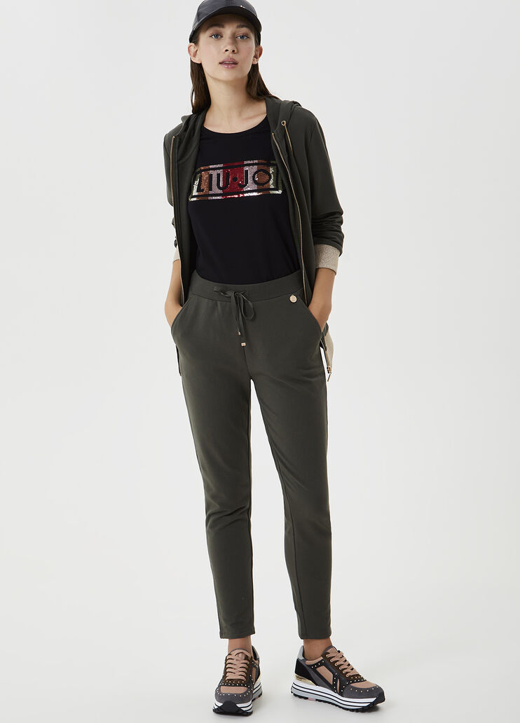 T-shirt with logo Black Liu Jo - large image number 3