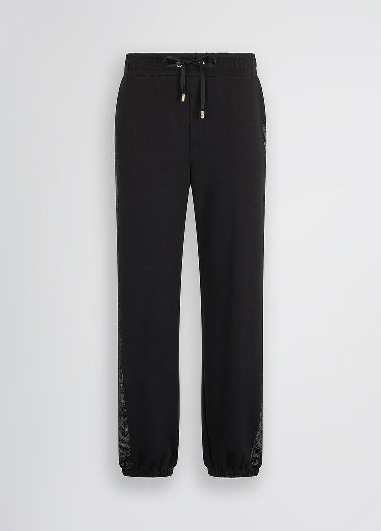 Black fleece jogging bottoms black Liu Jo - large image number 6 Black fleece jogging bottoms black Liu Jo - large image number 6