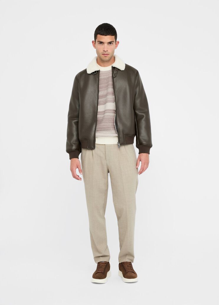 Striped wool and cashmere jumper beige Liu Jo - large image number 5