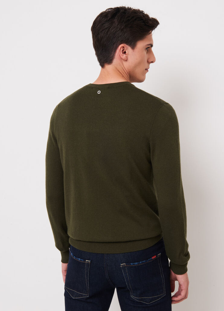 Maglia in misto lana verde militare Liu Jo - large image number 1 Maglia in misto lana verde militare Liu Jo - large image number 1