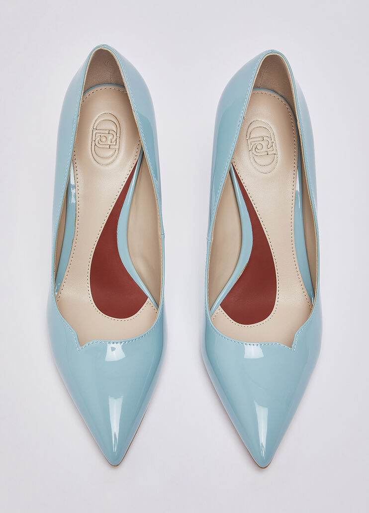 D&eacute;collet&eacute; in vernice azzurro Liu Jo - medium