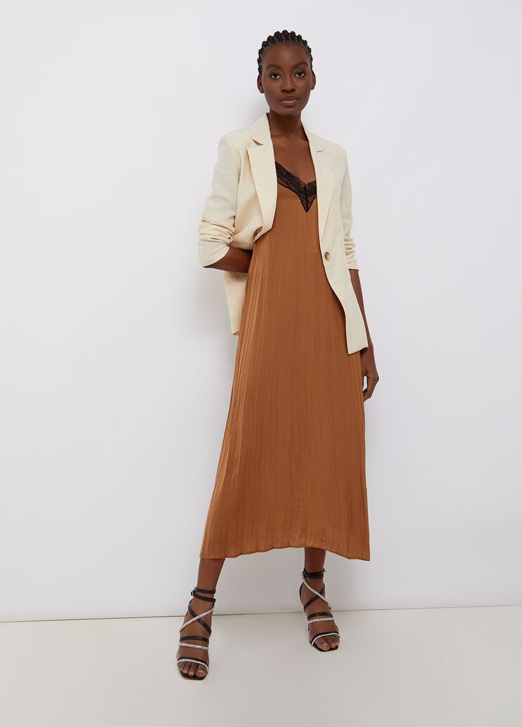 Linen blend blazer ivory Liu Jo - large image number 3