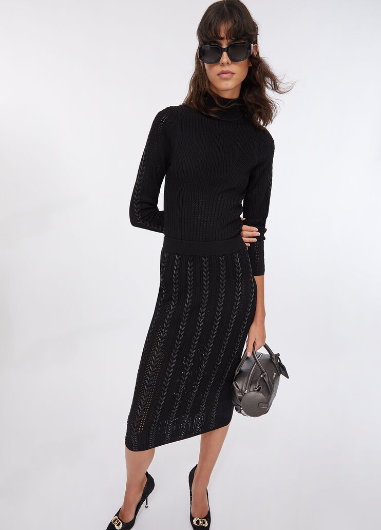 Knit skirt black Liu Jo - medium Knit skirt black Liu Jo - medium