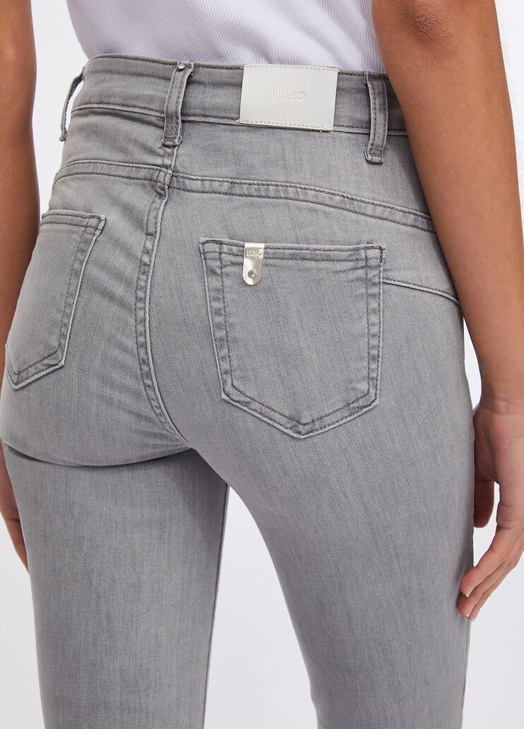 Jean skinny à taille haute denim gris Liu Jo - medium