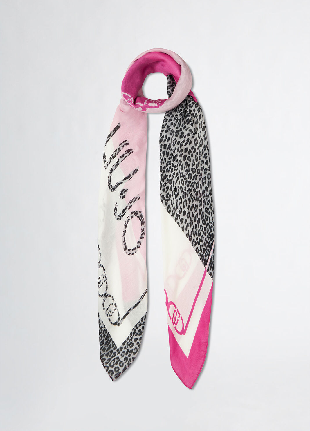 Animal print scarf pink Liu Jo - large image number 1