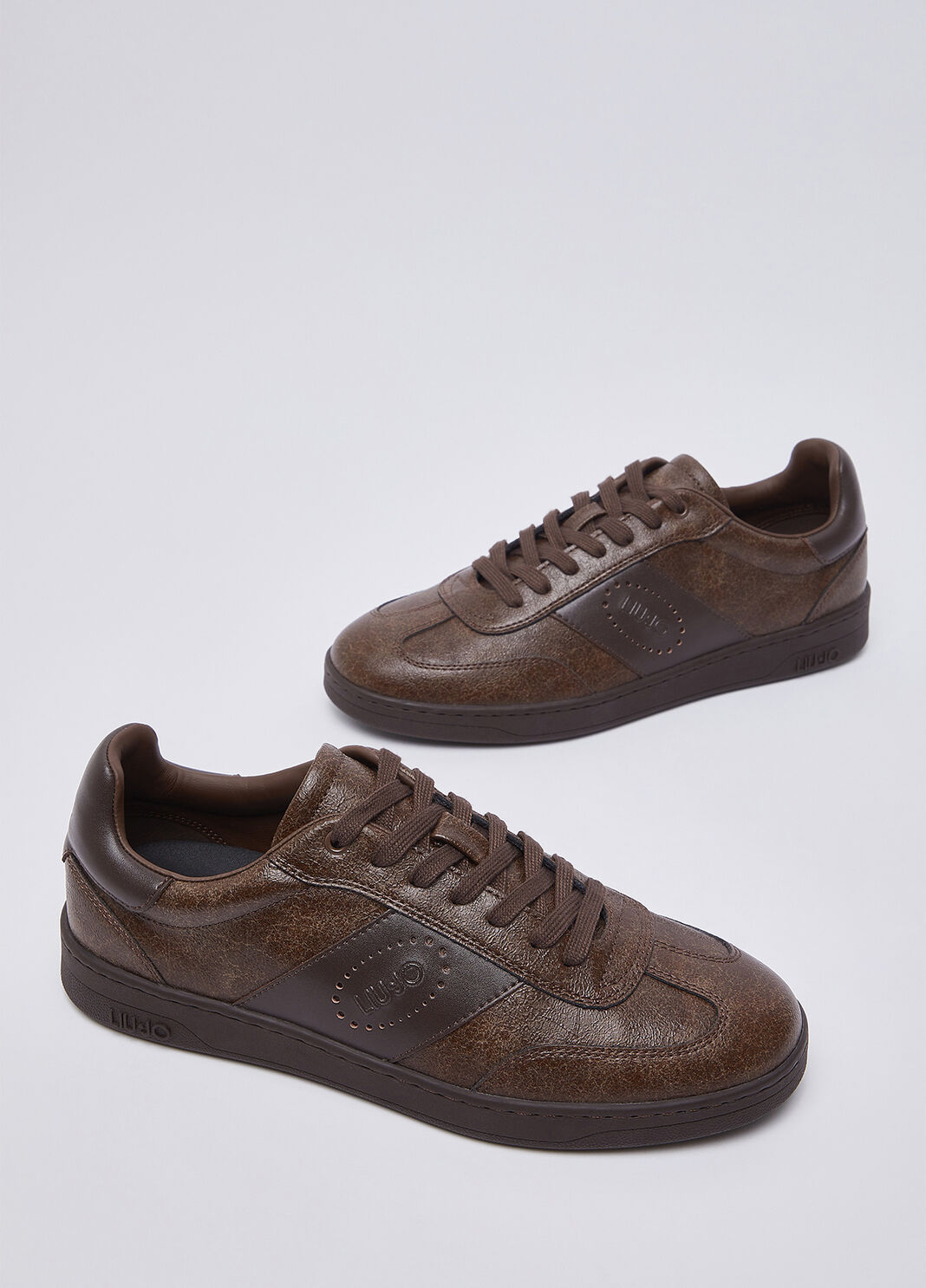 Herrensneaker aus Crackle-Leder braun Liu Jo - large image number 6
