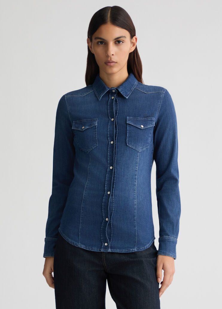 Denim shirt blue denim Liu Jo - medium Denim shirt blue denim Liu Jo - medium