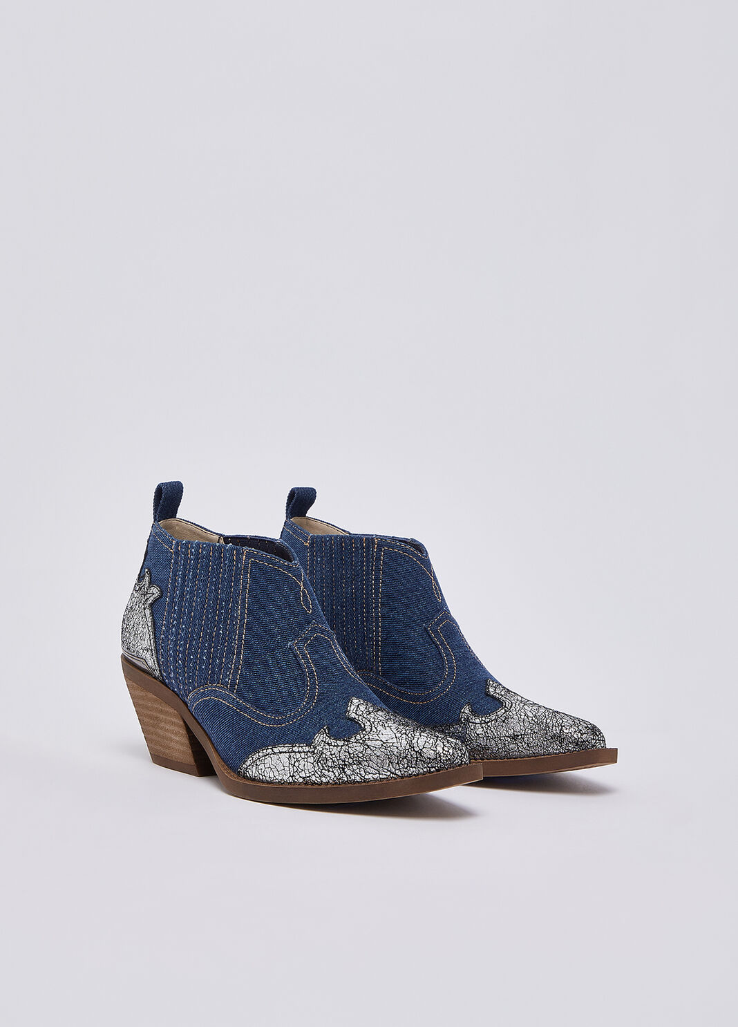Denim cowboy boots denim/silver Liu Jo - large image number 1