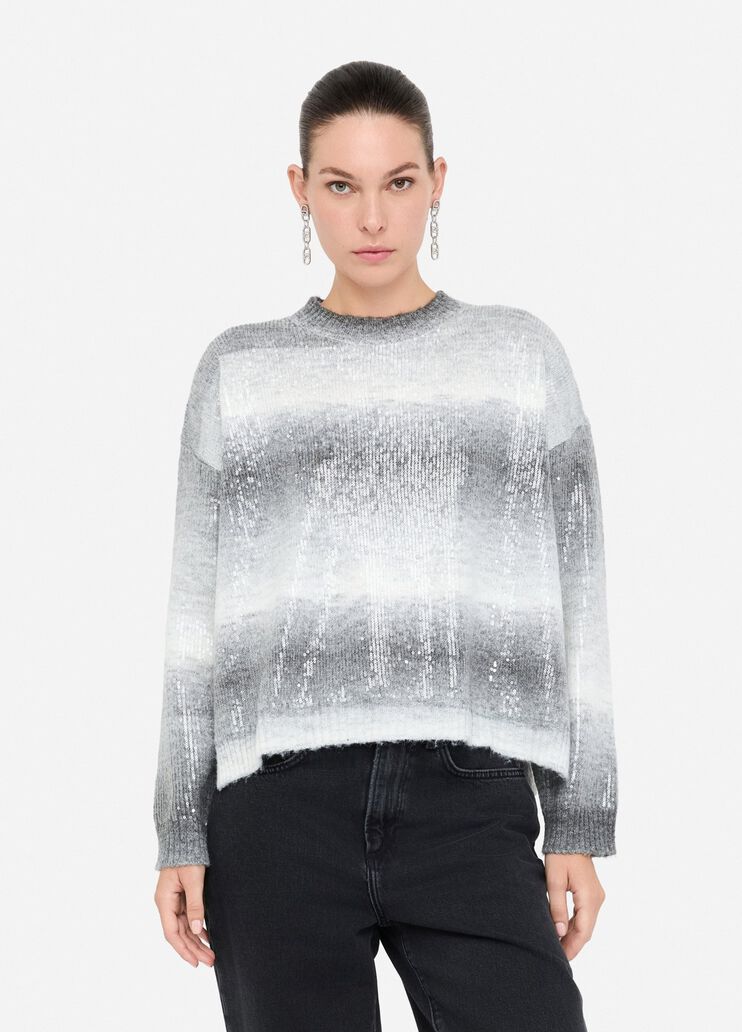 Jersey con lentejuelas gris Liu Jo - medium Jersey con lentejuelas gris Liu Jo - medium