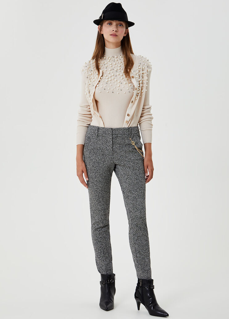 Eco-friendly cardigan White Liu Jo - large image number 3