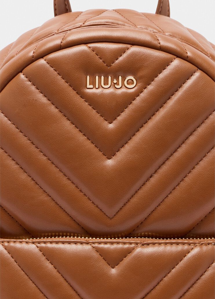 Quilted backpack gingerbread Liu Jo - large image number 4 Quilted backpack gingerbread Liu Jo - large image number 4