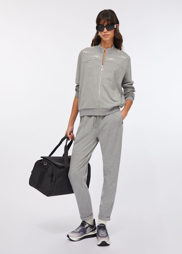 Sweatjacke Hellgrau Liu Jo - medium