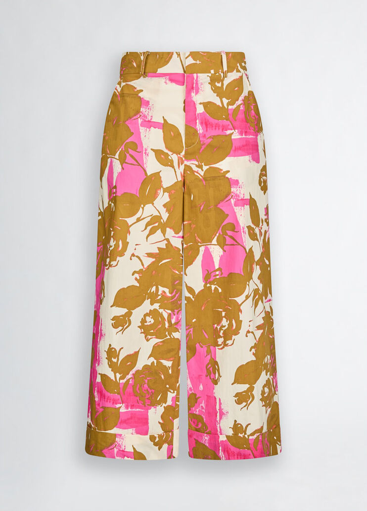 Floral palazzo trousers floral Liu Jo - large image number 6 Floral palazzo trousers floral Liu Jo - large image number 6