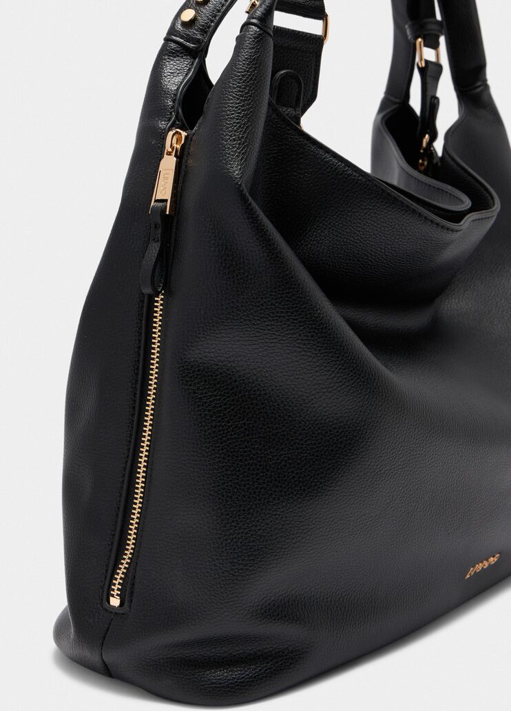 Sac hobo grand format avec bandoulière noir Liu Jo - large image number 3