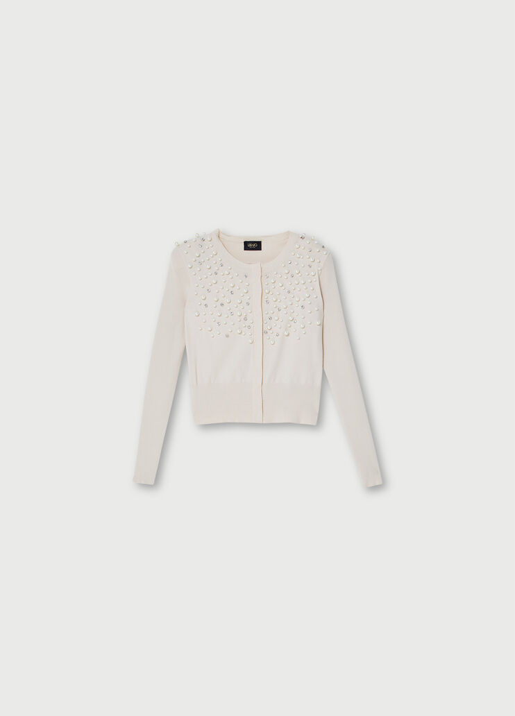 Eco-friendly cardigan White Liu Jo - large image number 4