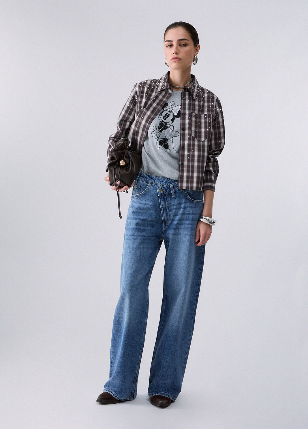 Straight jeans with asymmetric waistband blue denim Liu Jo - large image number 5