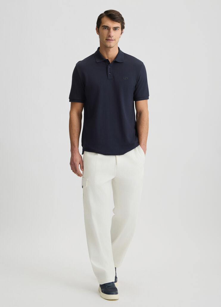 Dark blue pique polo shirt dark blue Liu Jo - medium Dark blue pique polo shirt dark blue Liu Jo - medium