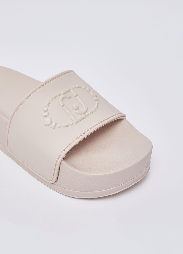 Platform sandals with logo light pink Liu Jo - medium