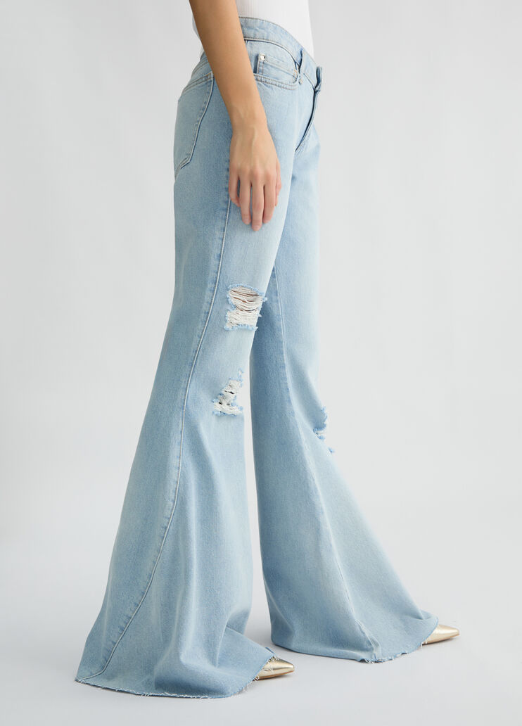 Low-rise flared jeans Blue denim Liu Jo - large image number 3 Low-rise flared jeans Blue denim Liu Jo - large image number 3