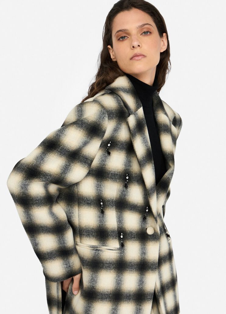 Chequered jacket with bejewelled embroidery check Liu Jo - large image number 3