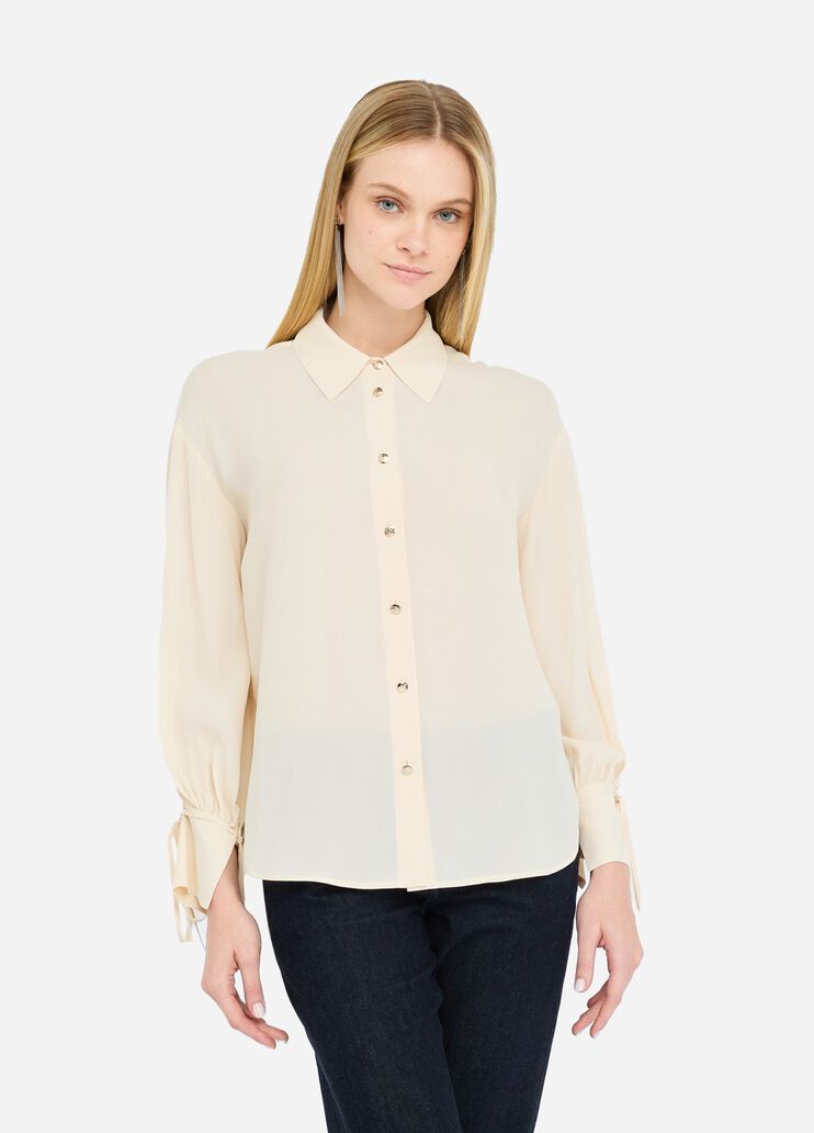 Crêpe de chine shirt ivory Liu Jo - large image number 0 Crêpe de chine shirt ivory Liu Jo - large image number 0