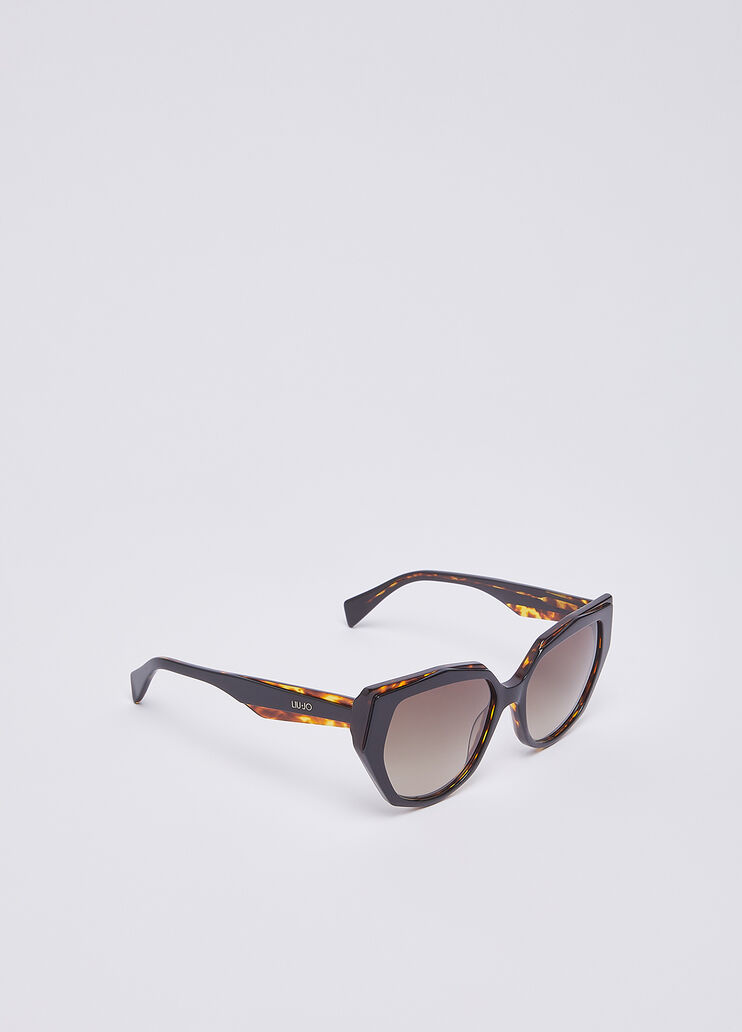 Lunettes de soleil carr&eacute;es marron Liu Jo - medium