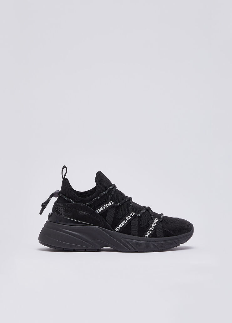 Sock-sneakers с принтом питон черный Liu Jo - medium