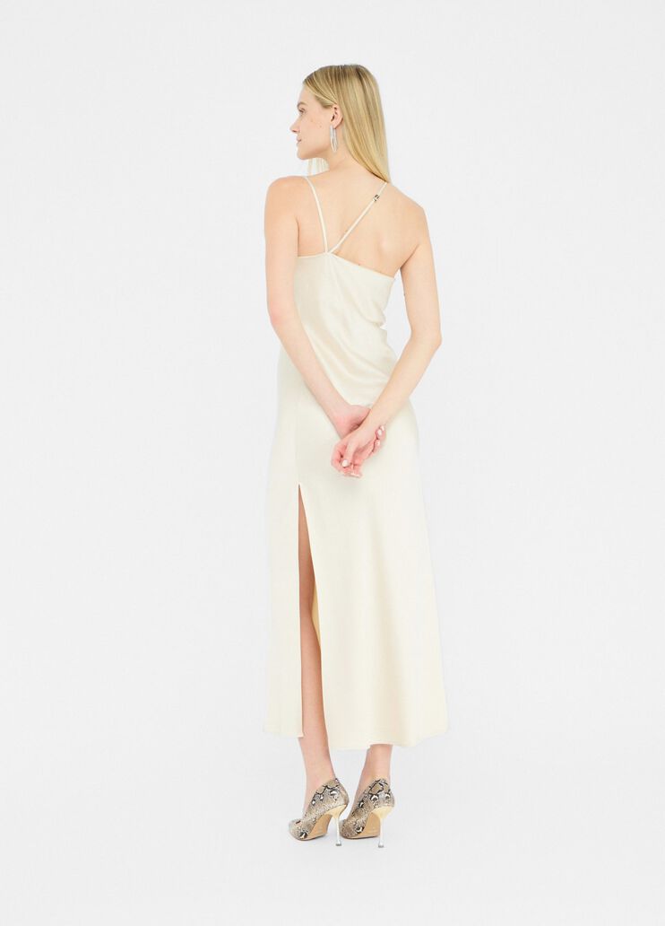 Dressy satin dress ivory Liu Jo - large image number 1 Dressy satin dress ivory Liu Jo - large image number 1