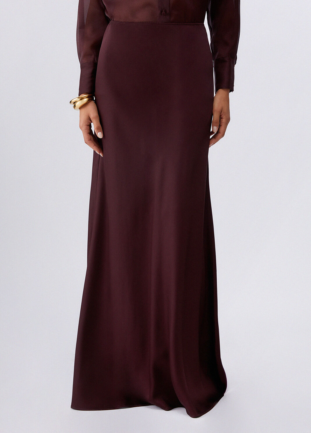 Long skirt with train brown Liu Jo - large image number 0