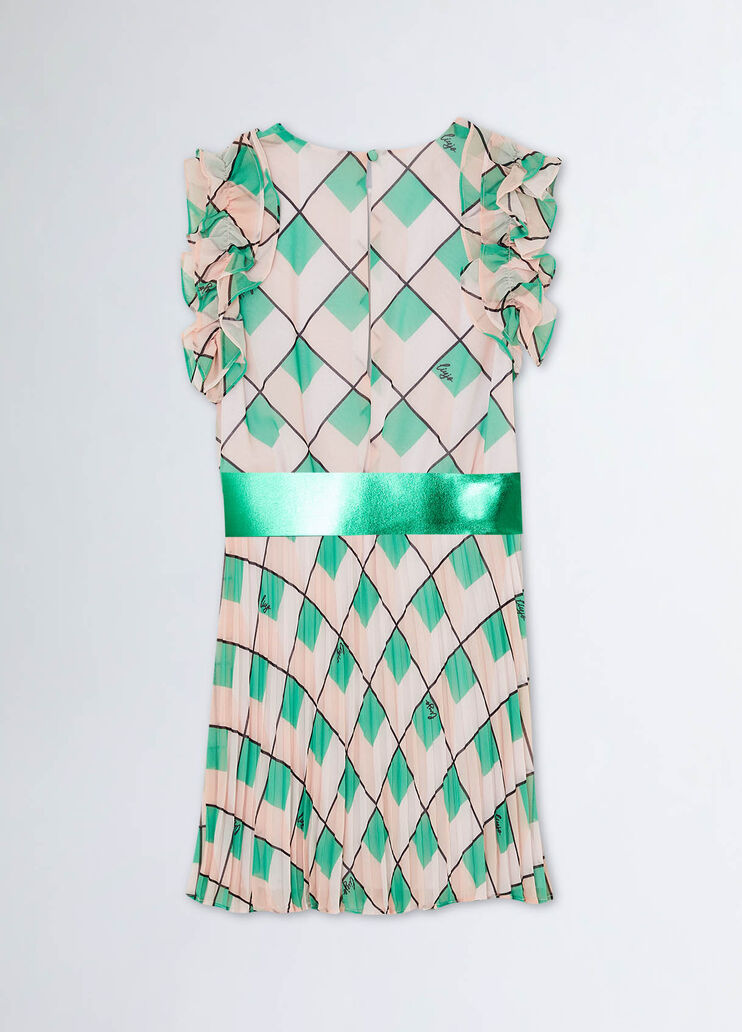 Pleated dress with print geometric print Liu Jo - medium Pleated dress with print geometric print Liu Jo - medium
