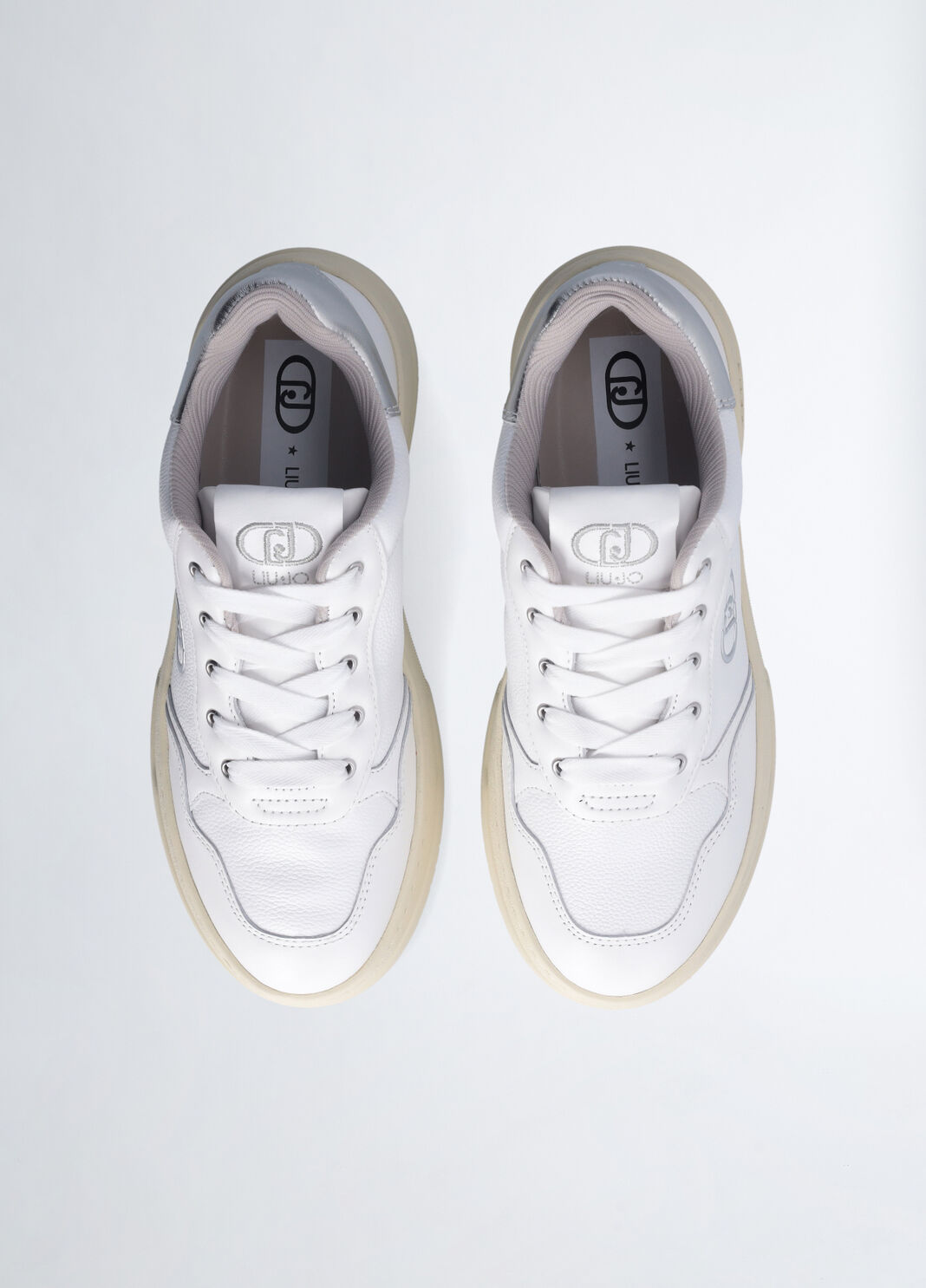 Sneakers en cuir blanc Liu Jo - large image number 7