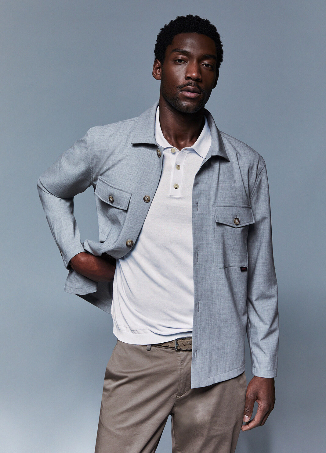 Wool-blend overshirt off-white Liu Jo - large image number 2