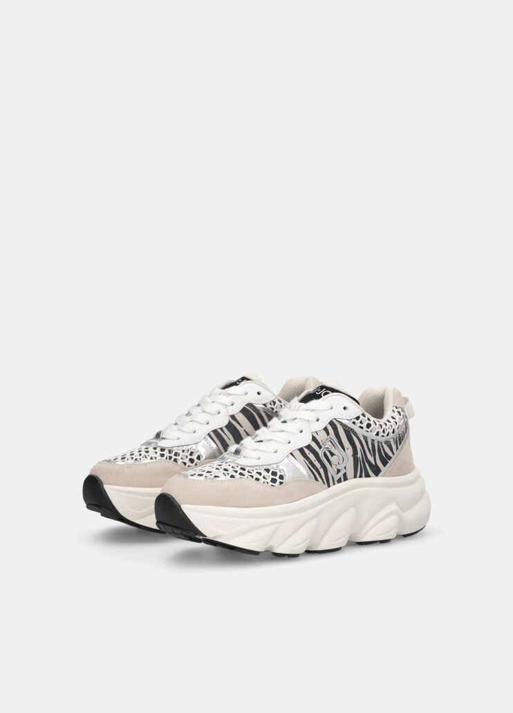 Chunky animal-print sneakers zebra print Liu Jo - large image number 2