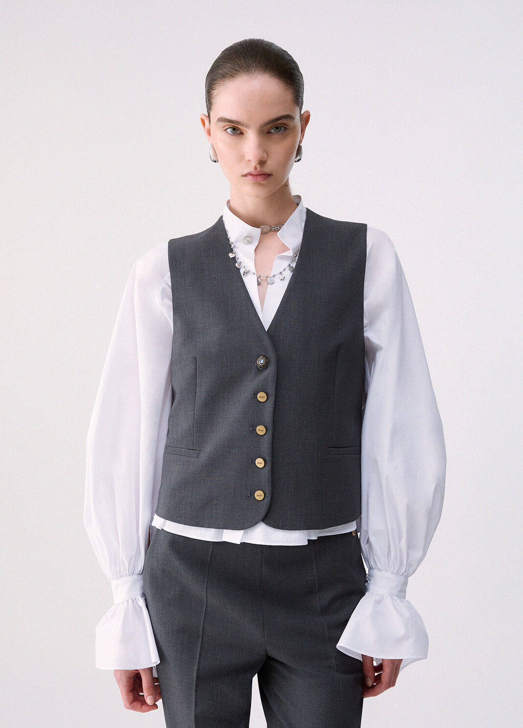 Flannel Waistcoat dark green Liu Jo - large image number 0