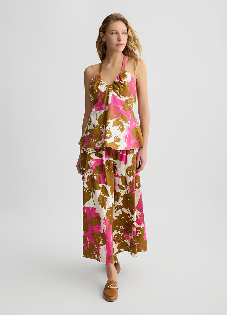 Poplin midi skirt floral Liu Jo - medium Poplin midi skirt floral Liu Jo - medium