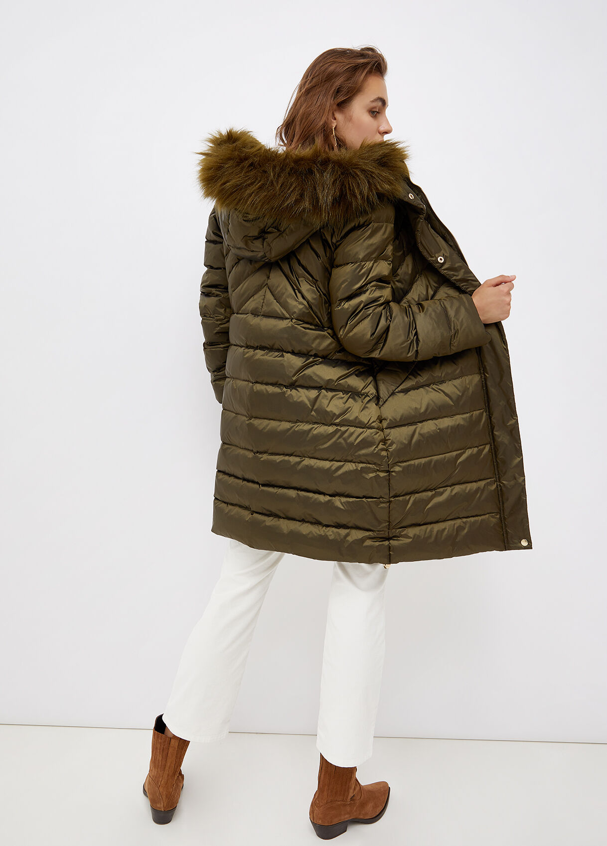 padded feather down coats