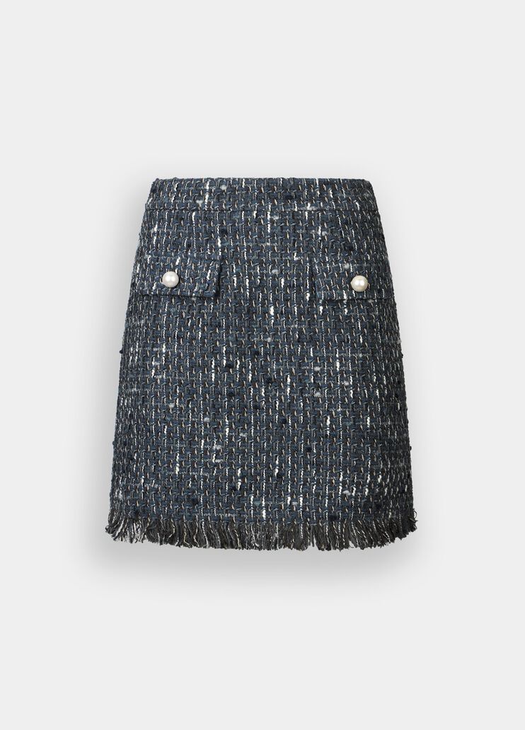 Minijupe en bouclette bleu foncé Liu Jo - medium Minijupe en bouclette bleu foncé Liu Jo - medium
