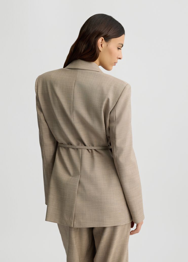 Beige jacket with belt light beige Liu Jo - large image number 1 Beige jacket with belt light beige Liu Jo - large image number 1