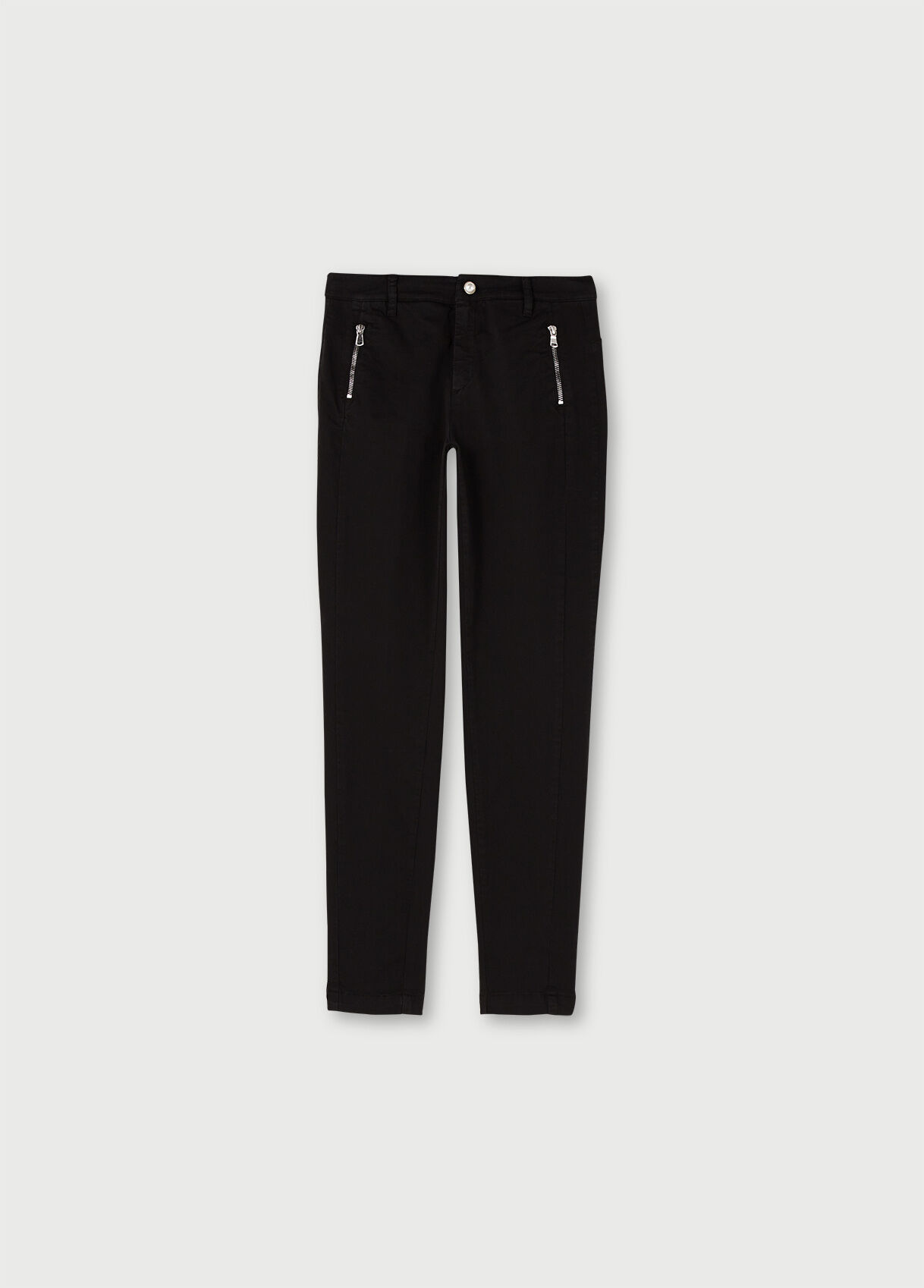 Skinny trousers with zip