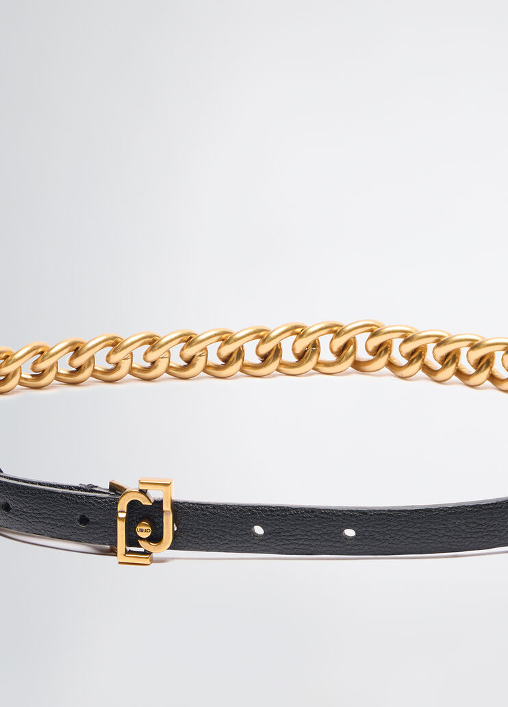 Belt with chain black Liu Jo - large image number 2 Belt with chain black Liu Jo - large image number 2