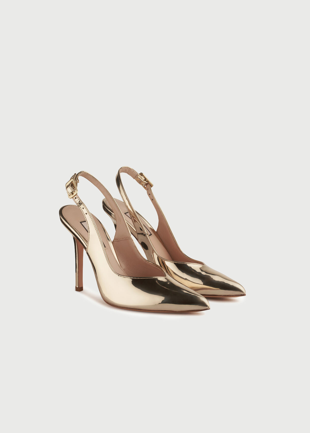 light gold high heels