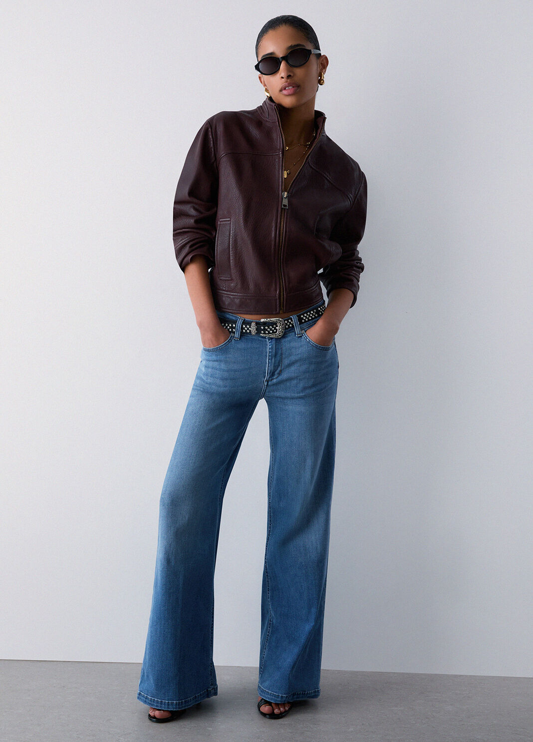 High-rise flared jeans light denim Liu Jo - large image number 3